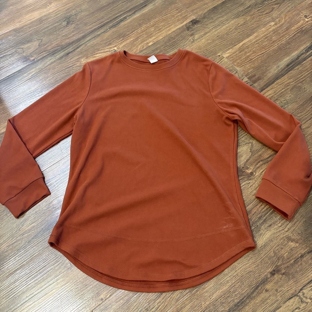 Fantaslook Rust Crewneck Pullover Sweatshirt